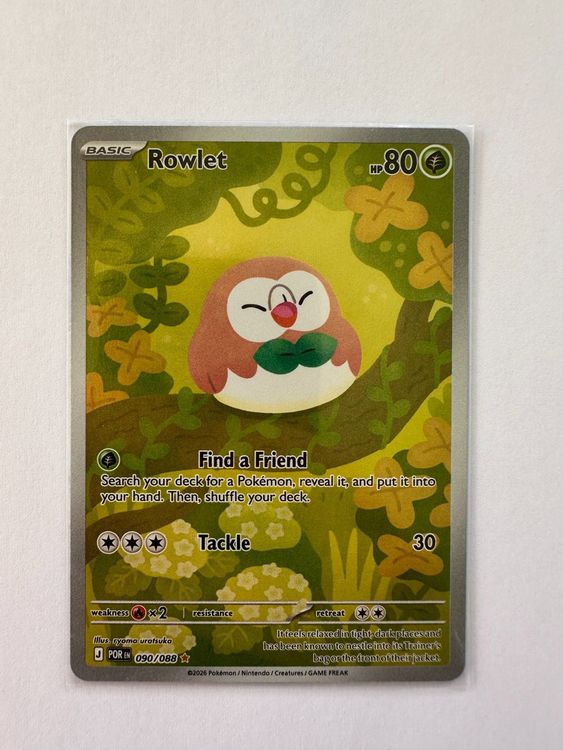 2026 Pokemon Perfect Order Rowlet Illustration Rare (Gebraucht) in ...