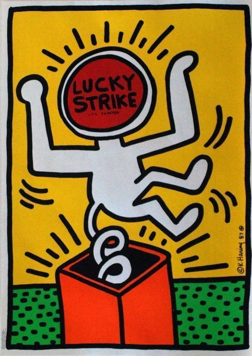 Foto & Immagini: Keith Haring, Lucky Strike – Nuovo (secondo la descrizione) da Bern venduto da Vintage-Art-Poster