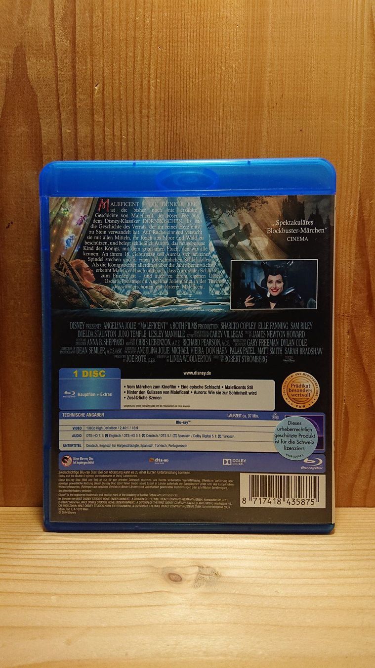 Tutti i DVDs: MALEFICENT Die dunkle Fee Blu-Ray – Usato da Wilderswil venduto da Exebub 1