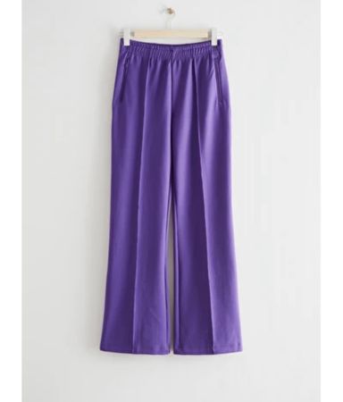 Wide leg female pants & other stories 36