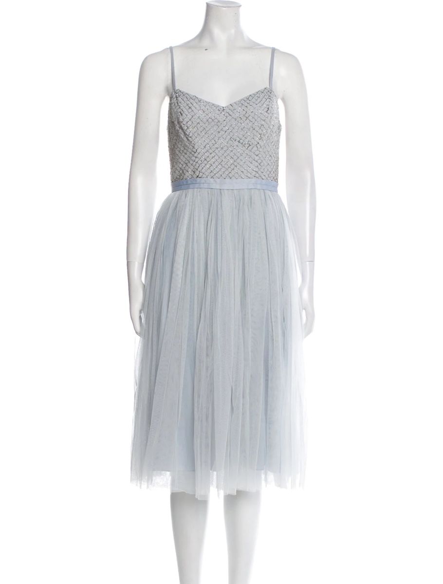 Kleider: Needle & Thread Dress UK 8, tulle, silver, blue – Gebraucht aus Zürich von floridiablanca