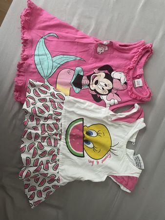 2x Minnie und Tweety Sommerkleider für Mädchen