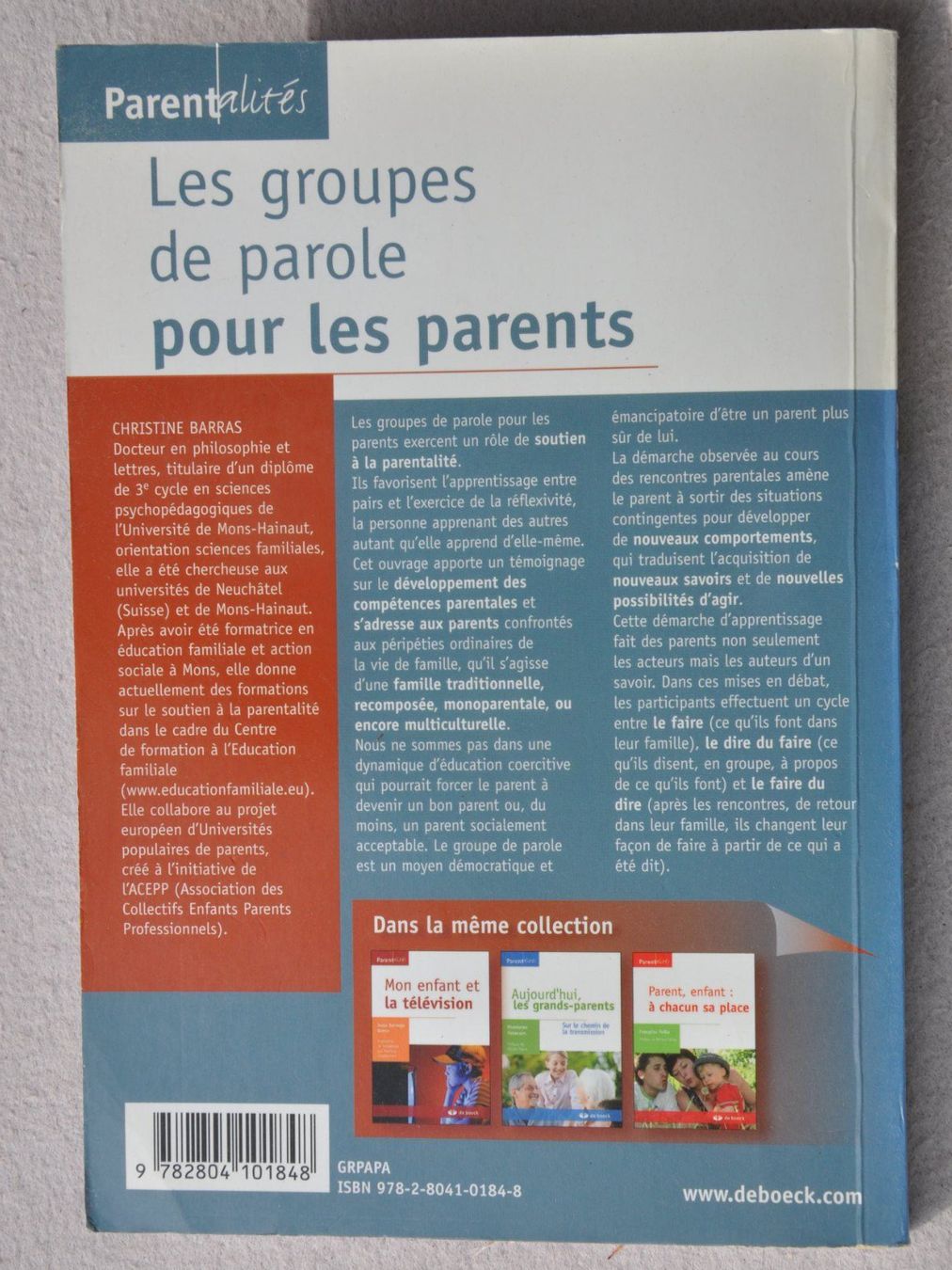 Libri: Les groupes de parole pour les parents - compétences parent – Usato da Fully venduto da Minouchka 2