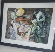 Aquarell mit dem Titel Clytie in neuen Rahmen