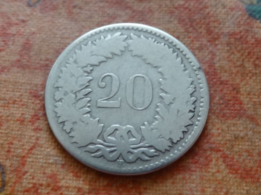 Tutti le monete: 20 Rp. 1850  (A) – Usato da Romanel-sur-Lausanne venduto da Swift13 1