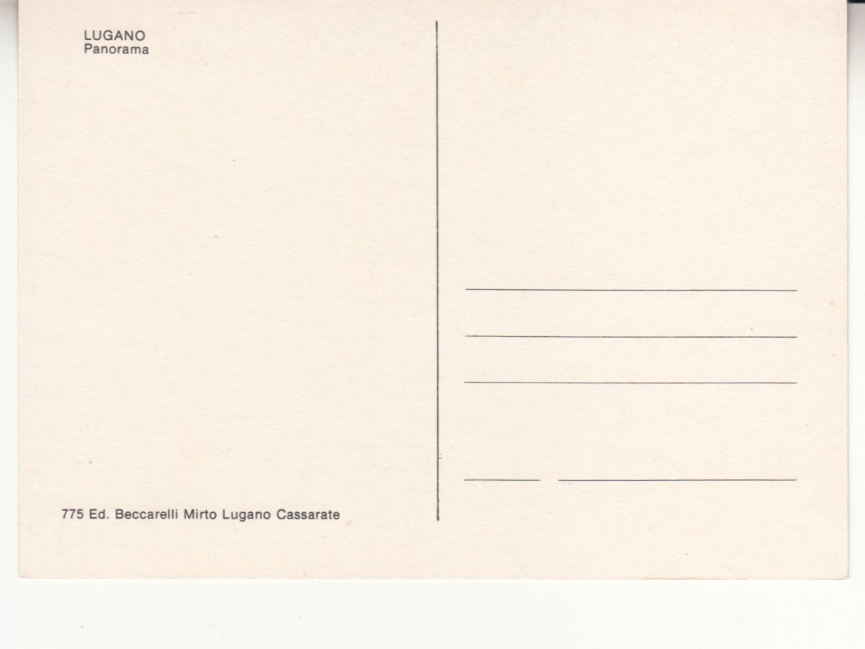 Ansichtskarten: Lugano ca. 1970 – Gebraucht aus Bürglen TG von StampGraf 1