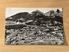Antike Schwarz-Weiss Postkarte Leysin, Top Zustand!