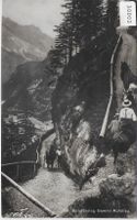 Kandersteg Gemmi Aufstieg mit Pferde