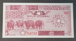 5 SHILIN / SOMALIA 1986 (BANKFRISCH)