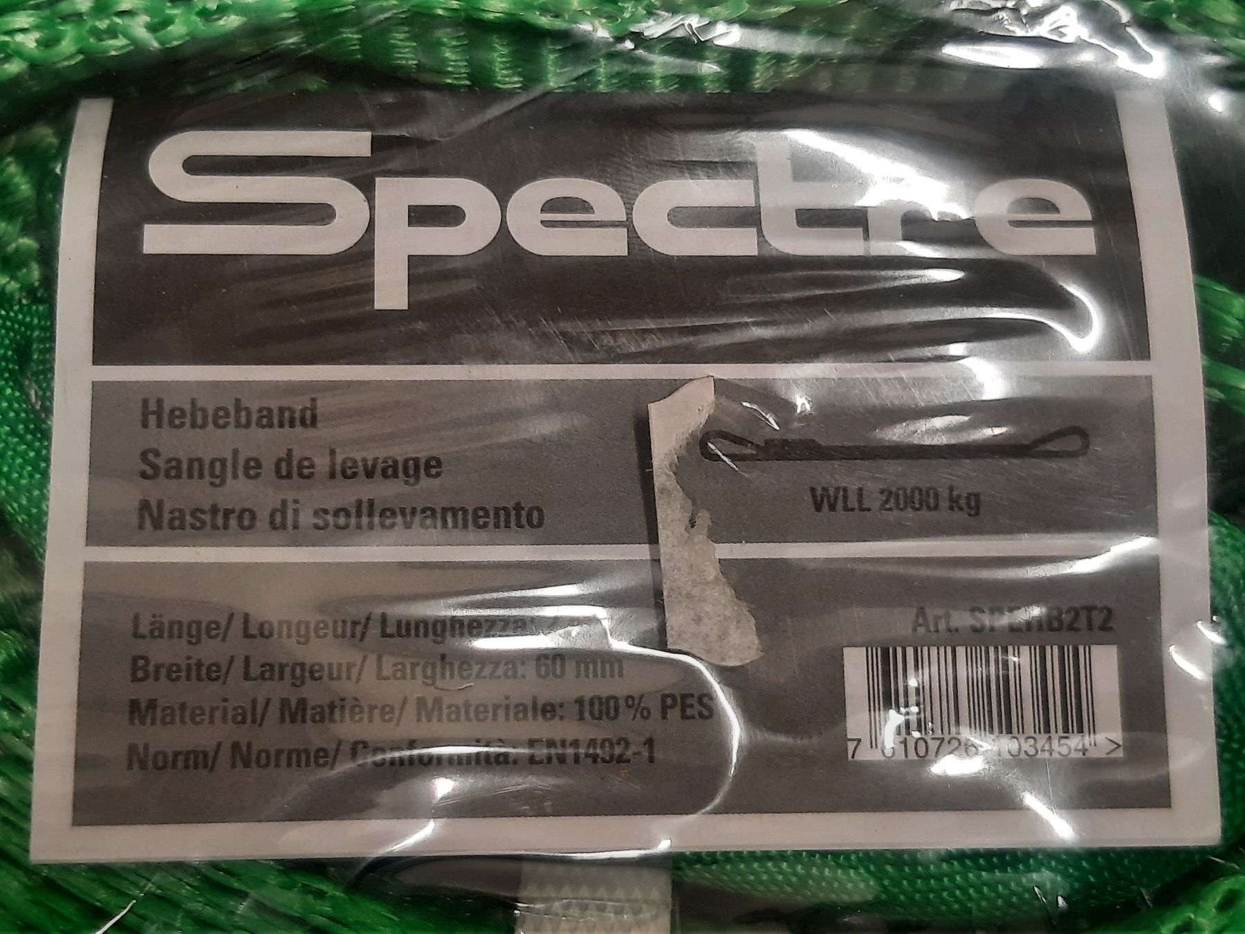 Attrezzatura da arrampicata: SPANSET SPECTRE Hebeband / Hebegurt 2m 2000 kg – Nuovo e nell'imballaggio originale da Winterthur venduto da ReUse_Baumarkt 1