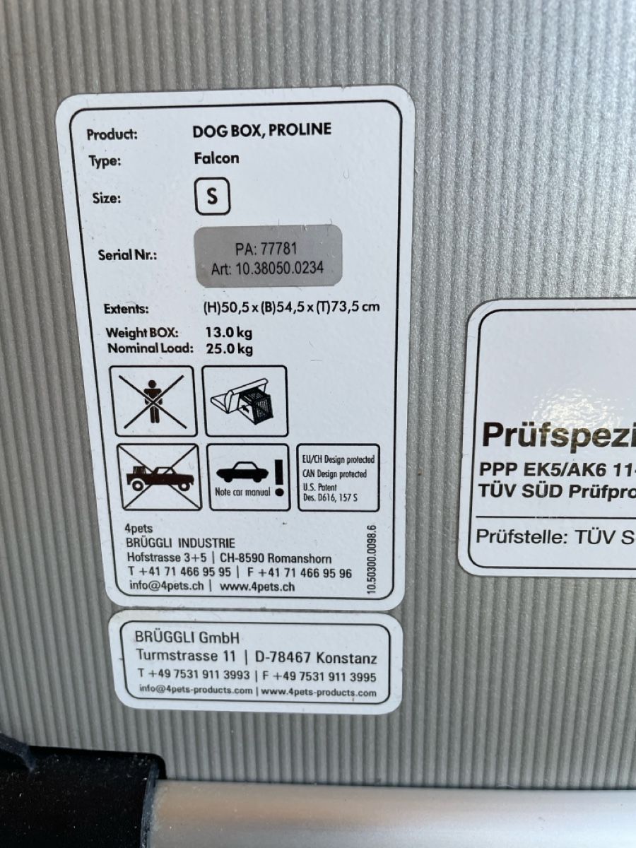 4pets Gabbie, trasporto & Sicurezza: Hundebox 4pets pro Grösse S – Usato da Turbenthal venduto da Holunder57 3
