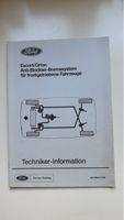 Ford Escort/Orion ABS Techniker-Information 1985 Rarität