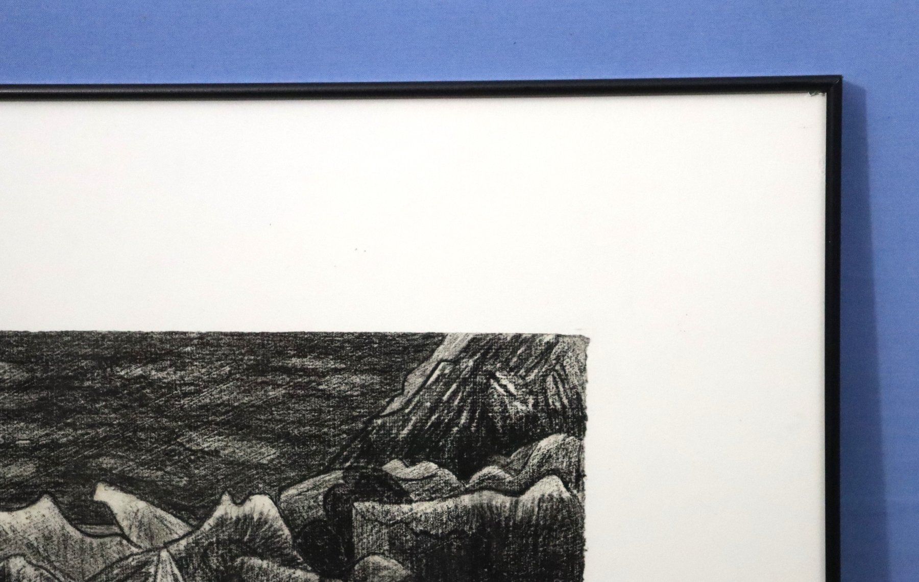 Dipinti: Monika Buchmann-Helbling 1925-2004, Kohlestift "Küste" – Usato da Zug venduto da Kunst-Fundgrube 9