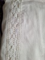 Nappe blanche dentelle état neuve 210x160