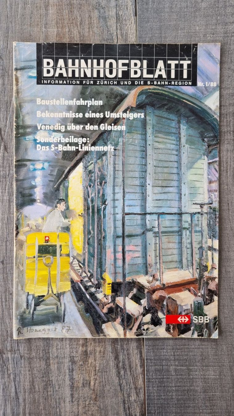 Riviste & Magazine: Zeitschrift SBB BAHNHOFBLATT Nr. 1/88 – Usato da Bözberg venduto da heinz-d
