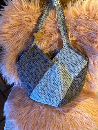 HANDTASCHE ANTHRAZIT,BIJOUX EINZELSTÜCK