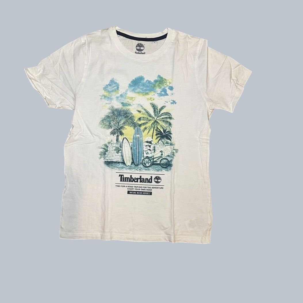 Timberland Hemden, T-Shirts & Polos: T-shirt Timberland blanc – Gebraucht aus Genève von naako131