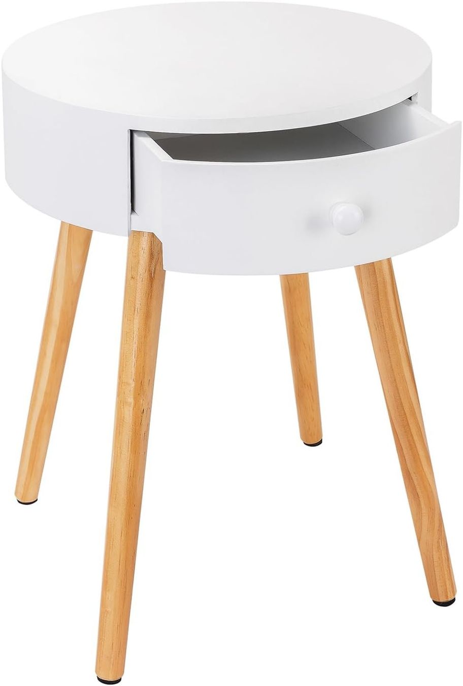Comodini: Nachttisch mit Schublade Beistelltisch Weiss – Nuovo e nell'imballaggio originale da Kreuzlingen venduto da DealBlitz 2