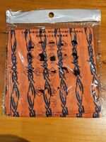 Schlauchtuch orange blau Tribal Muster einfarbig Bandana
