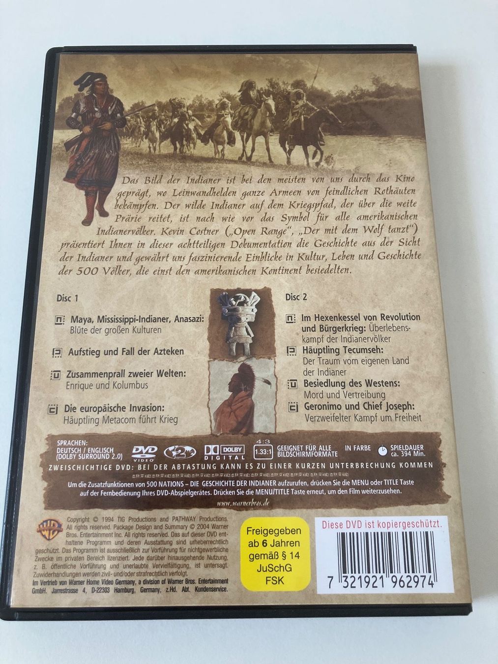 Tutti i DVDs: 500 Nations - Die Geschichte der Indianer - 2 DVDs – Usato da Arbon venduto da JoJoAs 1