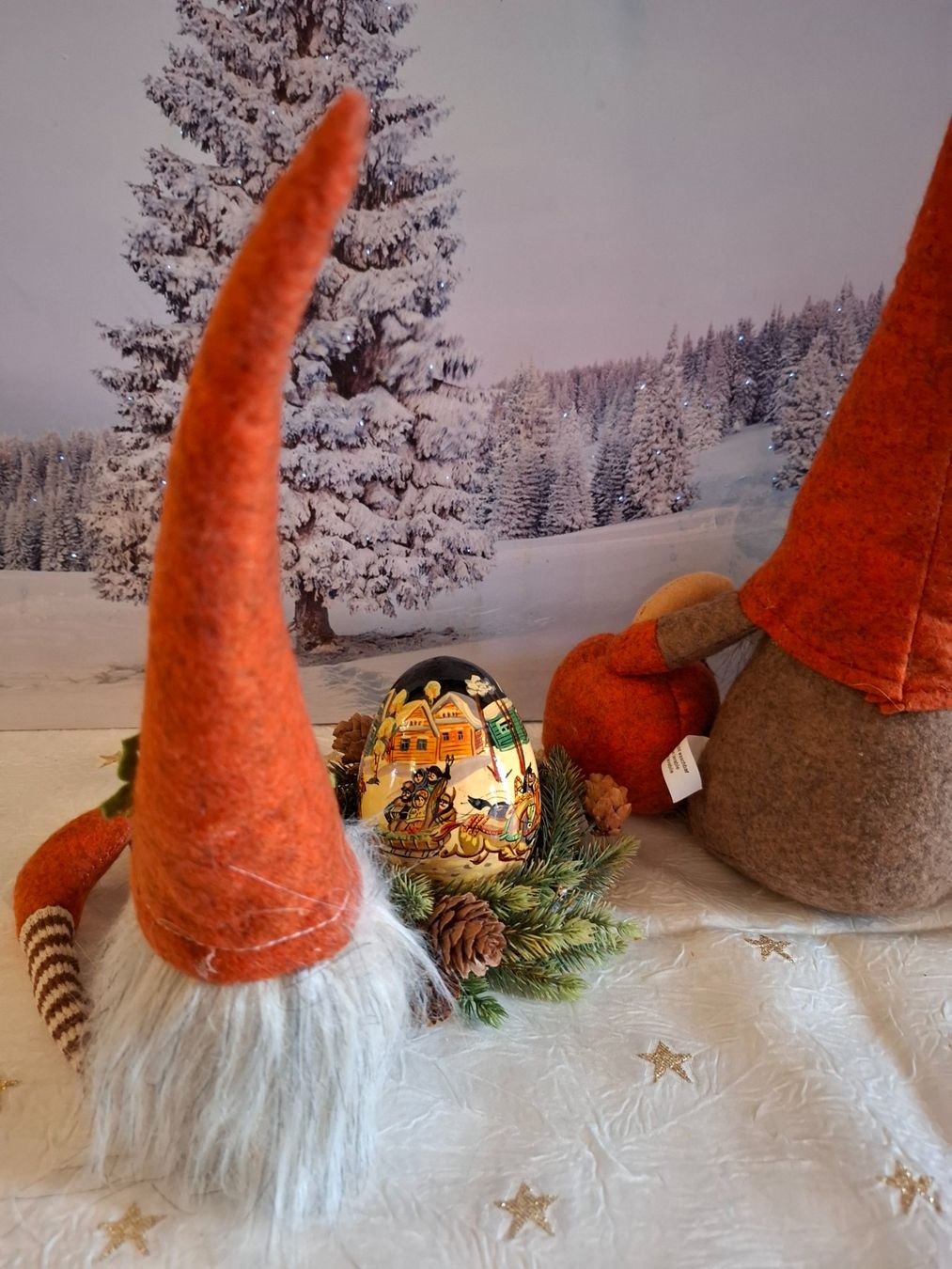 Alle Dekorationen: 2 WICHTEL MIT KLANG - EI WINTERMOTIV – Neu (gemäss Beschreibung) aus Gretzenbach von schibaya 6