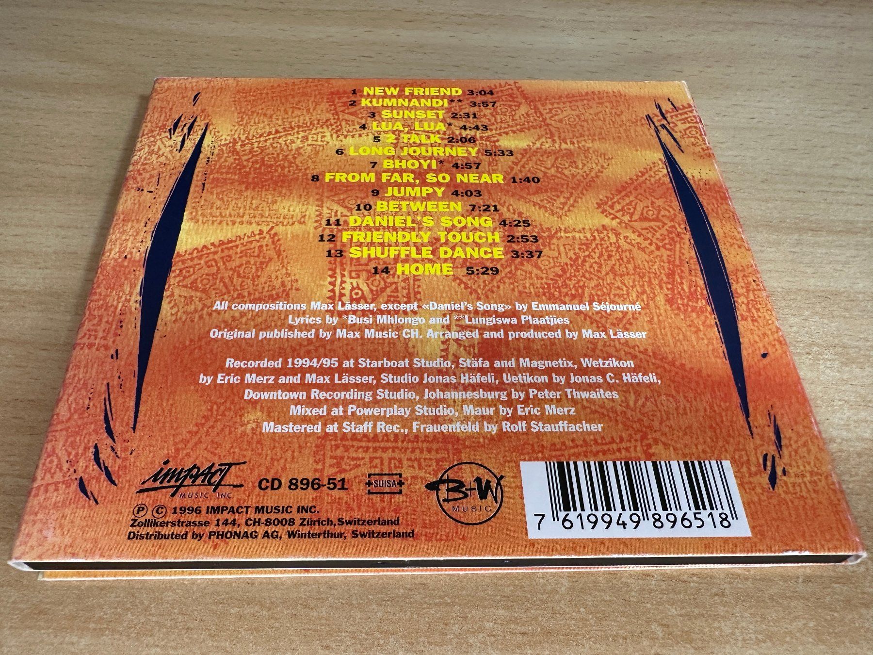 CD: Max Lässer – Between – Usato da Rikon im Tösstal venduto da Alpenmutz 1