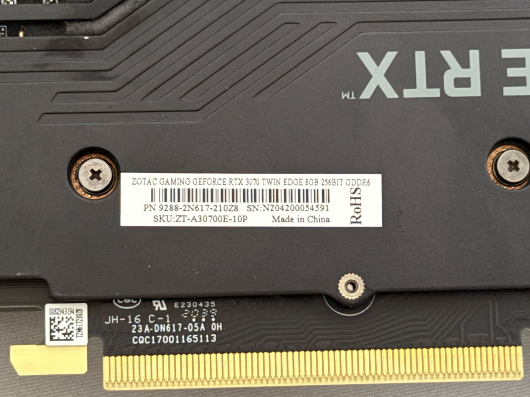 Nvidia Schede grafiche: Nvidia RTX 3070 - Zotac Gaming Twin Edge – Usato da Wallisellen venduto da Art_Vendorlay 2