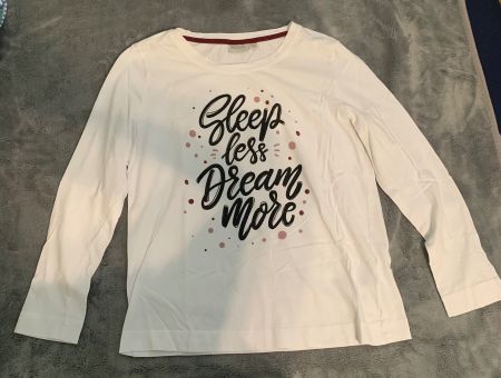 Pyjama langärmlig "Sleep less Dream More" Gr. M 40/42