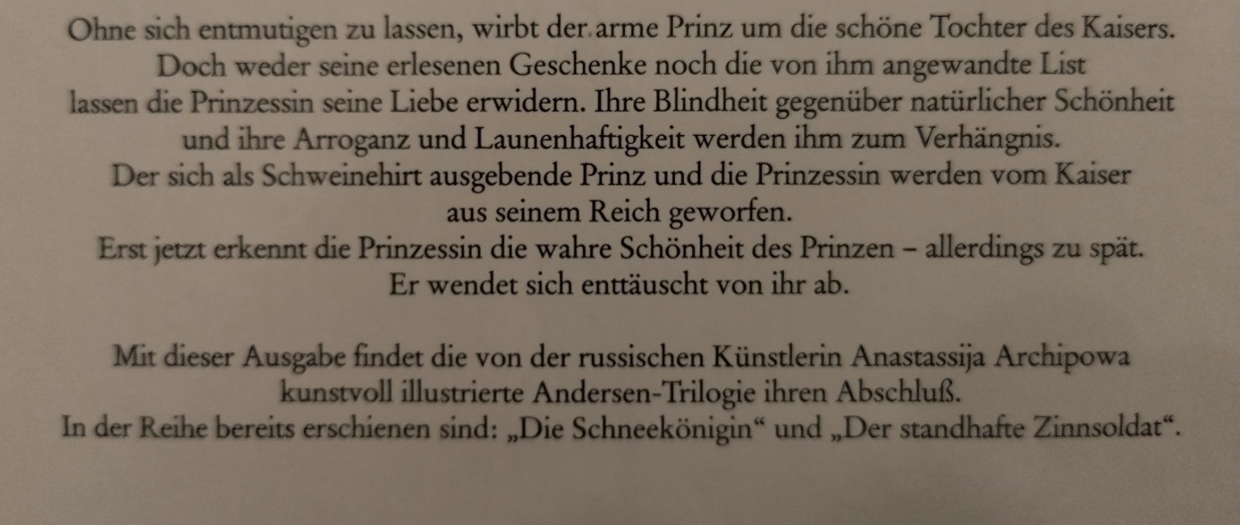 Libri: Der Schweinehirt - Andersen Märchen / Bilderbuch ab Fr. 8.- – Usato da Bellach venduto da JingleJerry 7