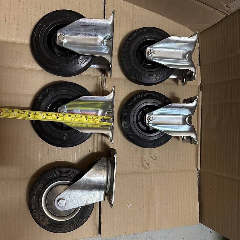 Sonstiges zum Lager & Transport: 5 stück Industrie Container Räder Rollen 125/37,5-50 – Neu (gemäss Beschreibung) aus Sachseln von AbrahamOW