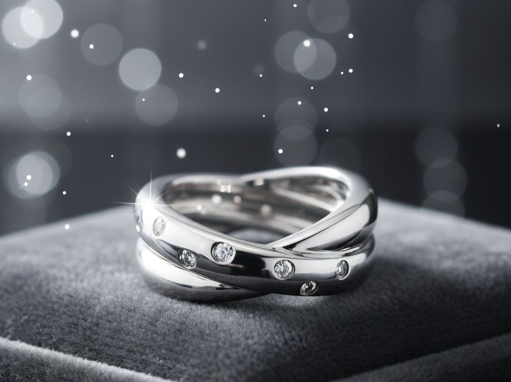Anelli: Trinity Silberring (925) mit Zirkonia - NEU – Nuovo e nell'imballaggio originale da Uetikon am See venduto da Coralreef
