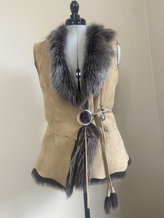 Lammfell Gilet