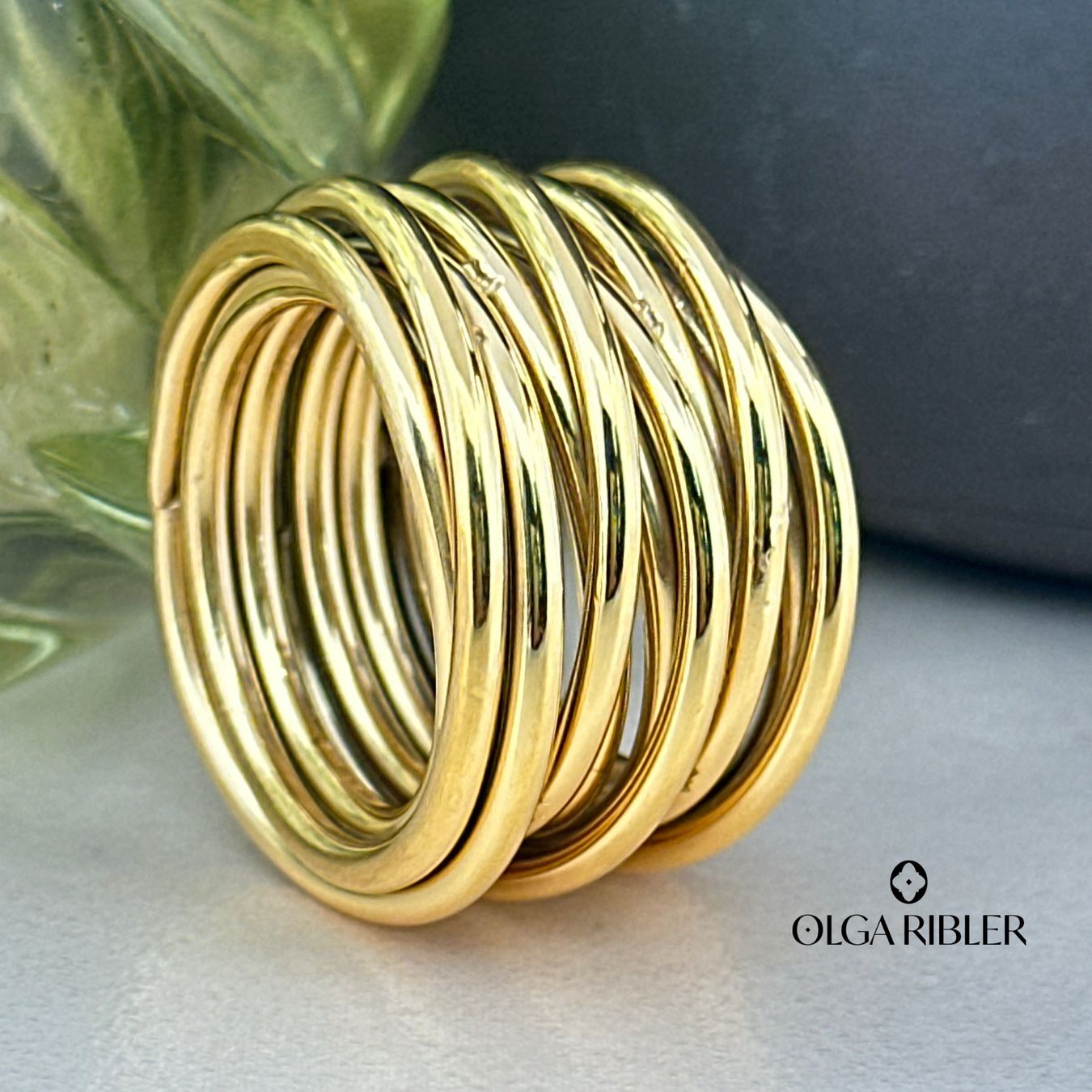 Olga Ribler Anelli: Edelstahl 16 mm  Statement  Ring  Ringgrösse 60 – Nuovo (secondo la descrizione) da Luzern venduto da byolgaribleroutlet 2