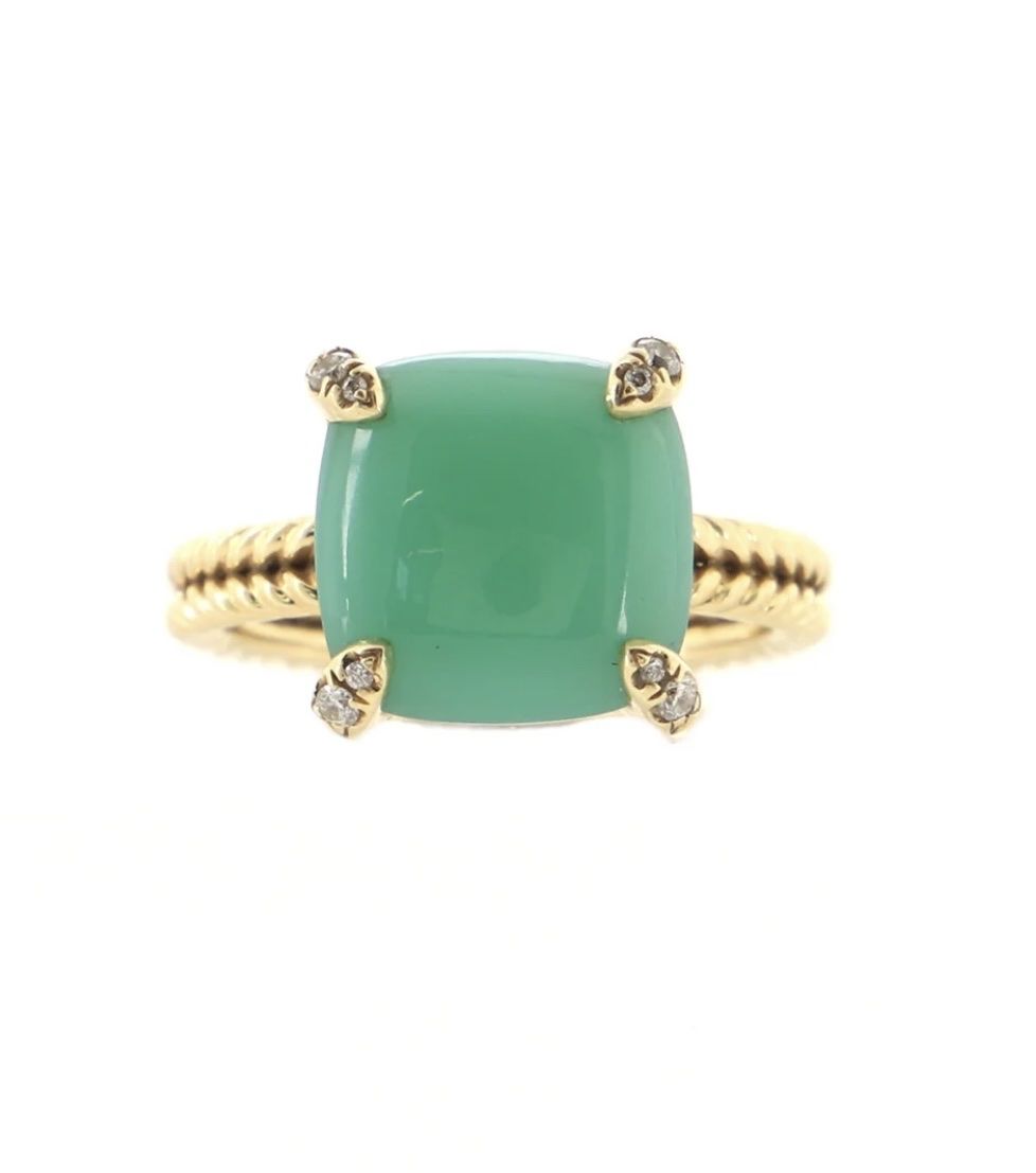 Anelli: David Yurman 18k Gold Crystophase Chatelaine ring – Usato da Nyon venduto da My_wardrobe
