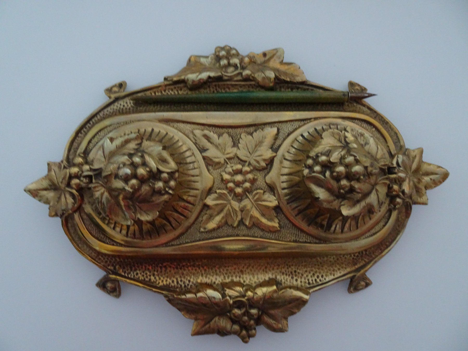 Altro in Antiquarato & Arte: antikes 2er Tintenfass Messing um 1880 – Usato da Vitznau venduto da Mina60 1