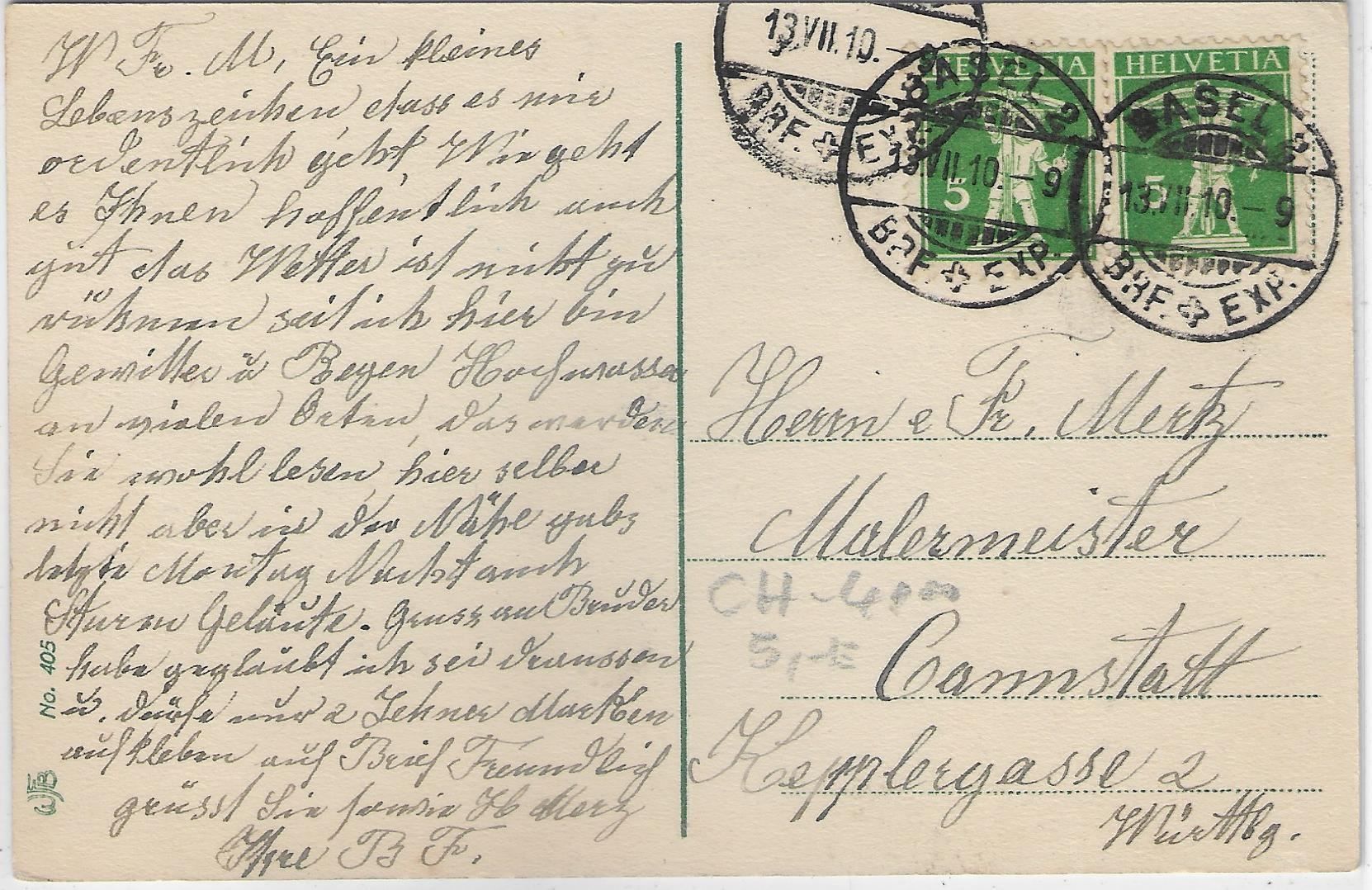 Cartoline postali: Basel - Bundes-Bahnhof, Taxi – Usato da Ettingen venduto da Kartenplanet 1