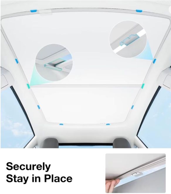 Tesla Tutti pezzi di ricambio auto: Tesla Model 3 2020-2024 Facelift Sun Shade, Sonnenschutz – Nuovo e nell'imballaggio originale da Rolle venduto da viceroy 3