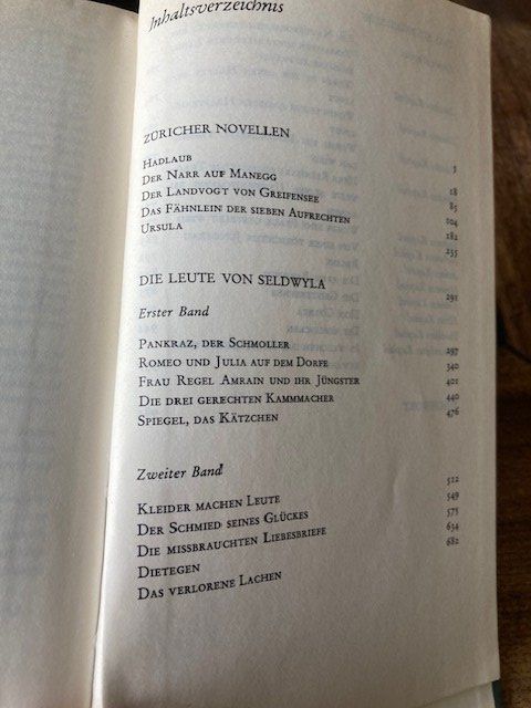 Libri: Gottfried Keller sämtliche Novellen – Usato da zürich venduto da Hanne0 4