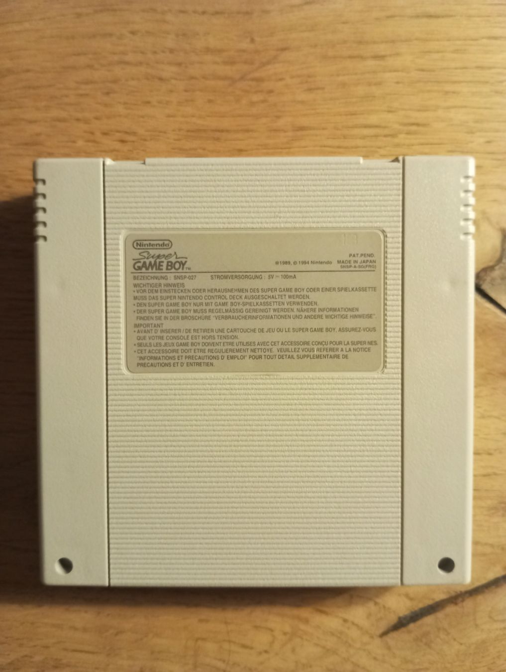 Nintendo Giochi: Super Game Boy Snes – Usato da Cottens FR venduto da magnius01 1
