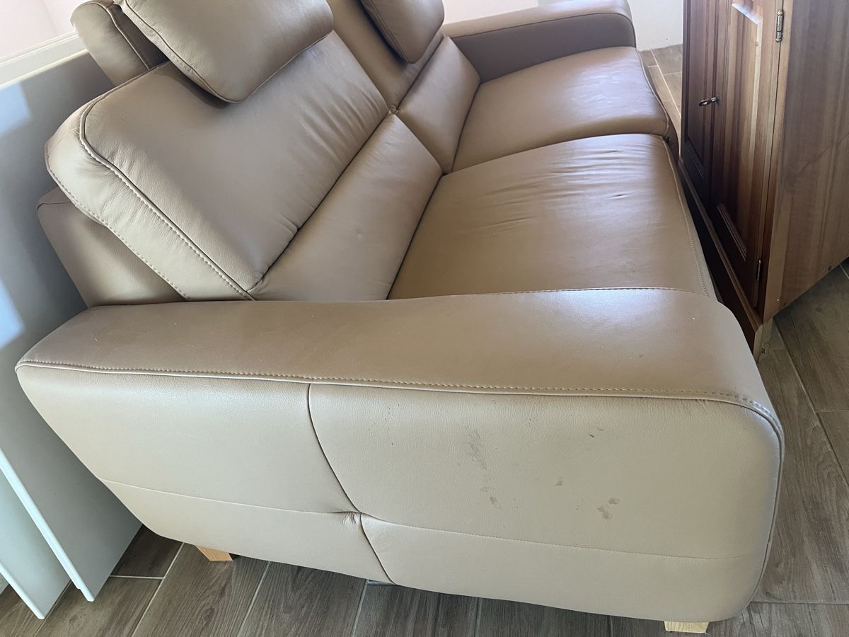 Sofas: Leder Sofa Beige – Gebraucht aus Subingen von riso04 2