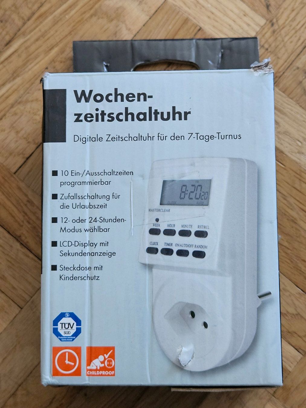 Spine: Zeitschaltuhr Digital Max Hauri mit Schalter und CH-Stecker – Nuovo (secondo la descrizione) da Kloten venduto da Euroasia