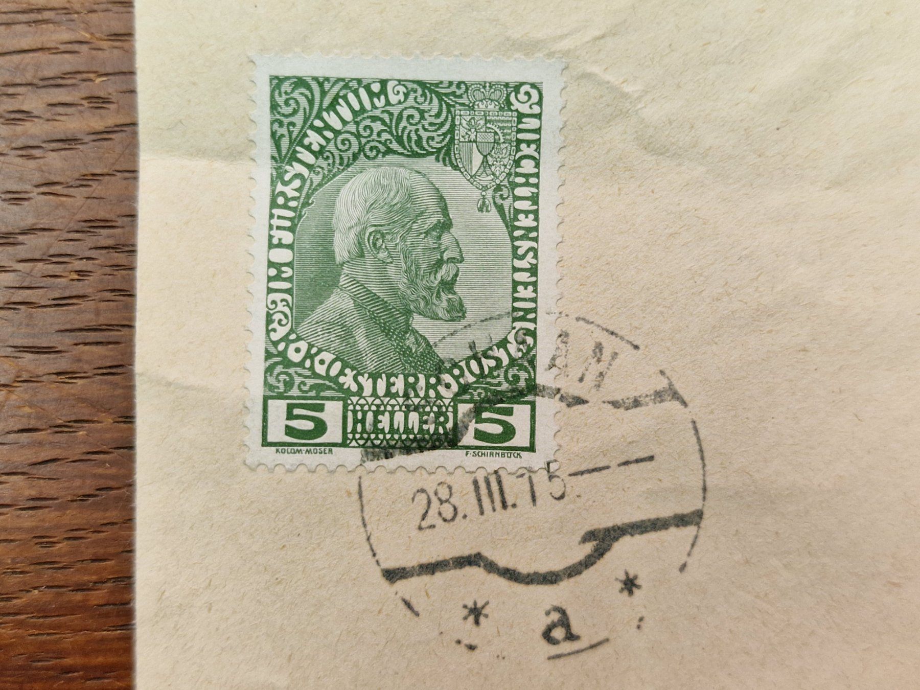 Tutti i francobolli: R-Brief Schaan-München 28.3.1915 – Usato da Aesch LU venduto da briefmarken.uray 1