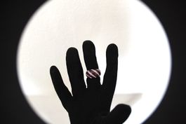 Ring mit Strasssteine Gr.58 -18.5