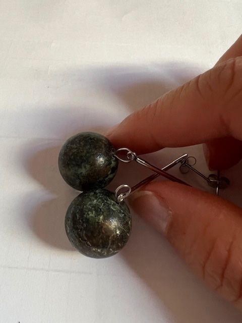 Boucles d'oreille: Grosse Jade Ohrringe - elegant/stylisch – D'occasion à Neerach par romiping 3