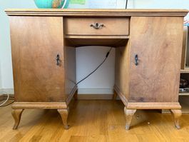 Vintage Holztisch mit Geheimfach / kleiner Schreibtisch