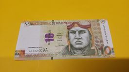 Seltene 10 Nuevos Soles Banknote aus Peru, 2009