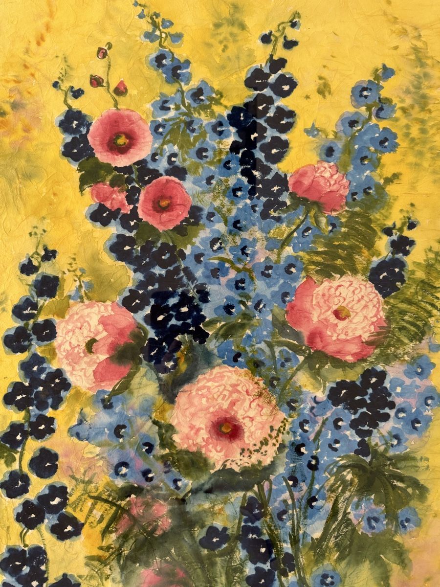 Gemälde: Silke Glättli, Original Aquarell, Sommergarten – Gebraucht aus Safenwil von Corahund 1