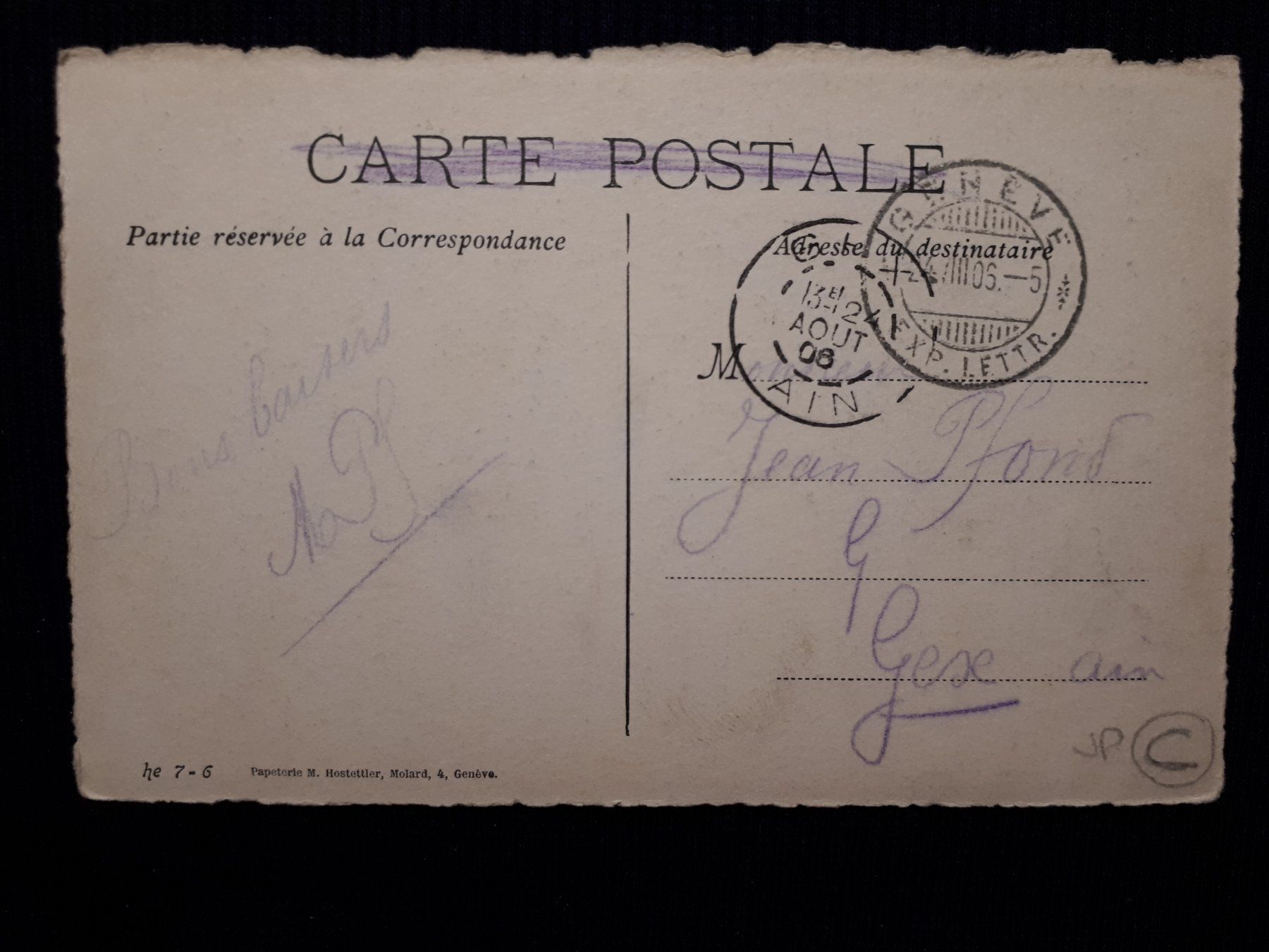 Cartes postales: CHATEAU DE CHILLON - 1906 – D'occasion à Ponto Valentino par giorgia06 1