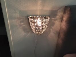 ENDET.  2 NACHT TISCH kristall swarovski  wand lampen