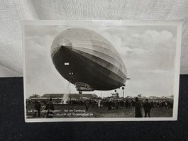 Ansichtskarte Luftschiff LZ 127 Graf Zeppelin Landung